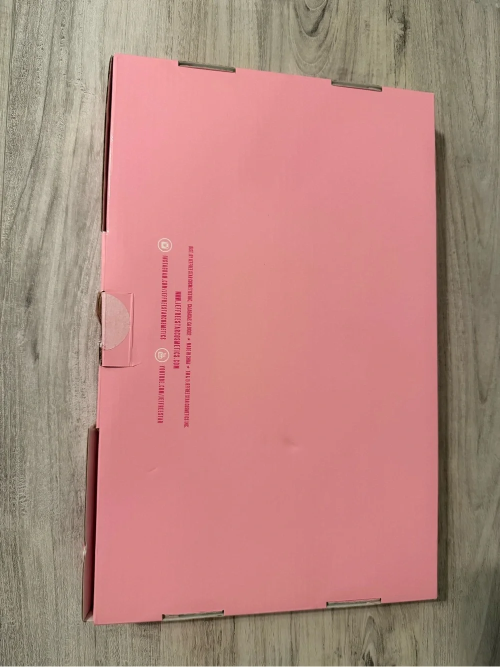 Jeffree Star Pink Makeup Brush Case with Magenta Star Logo
